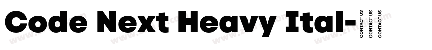 Code Next Heavy Ital字体转换